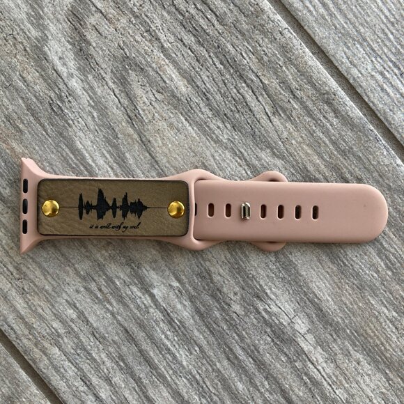 It Is Well With My Soul Soundwave Band For Apple Watch 42-49mm - Rose Tan - Picture 1 of 3